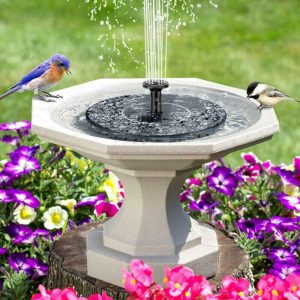 Solar Powered Water Pump Bird Bath Fountain