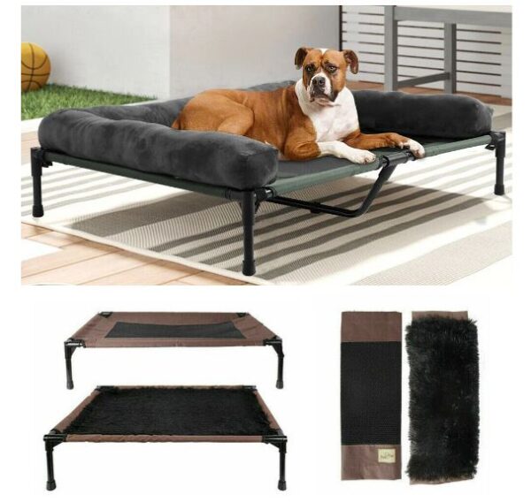 Extra Large Cooling Elevated Bolster Raised Pet