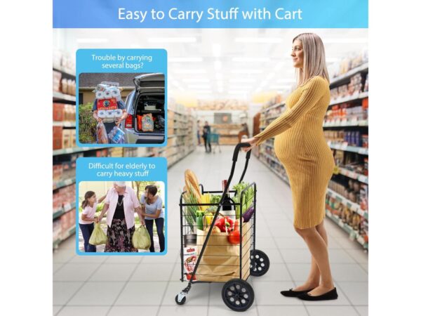 Compact Folding Portable Cart Saves Space