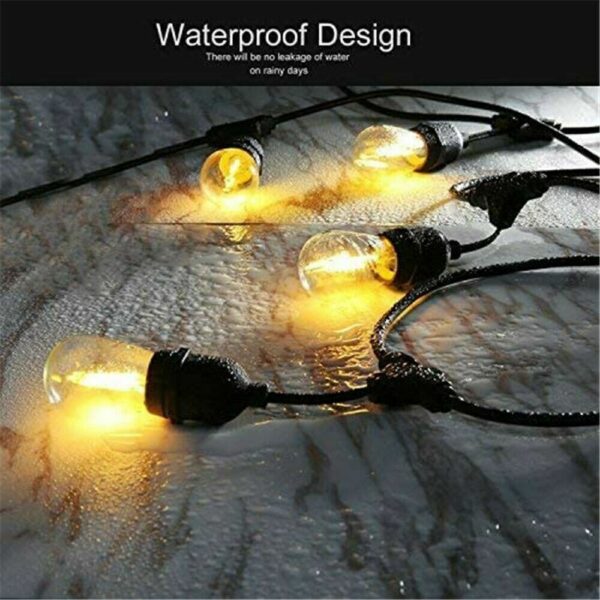 48ft Outdoor String Lights Waterproof