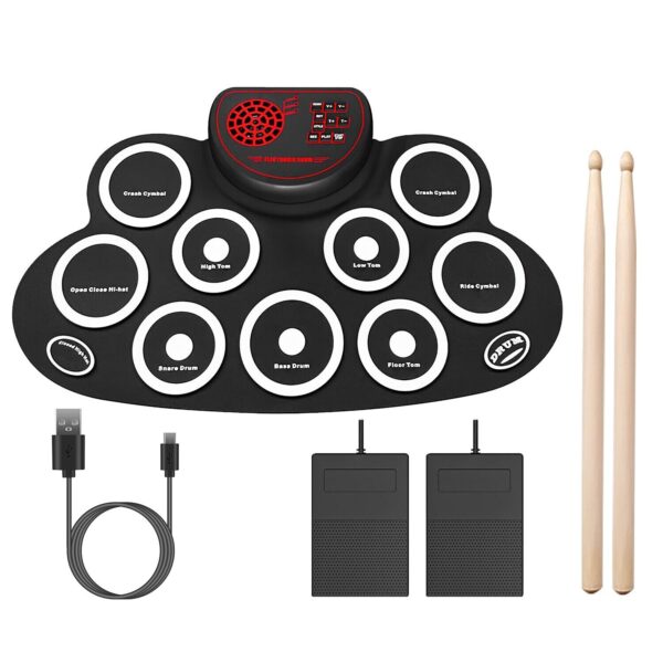 10 Pads Electronic Drum Pad
