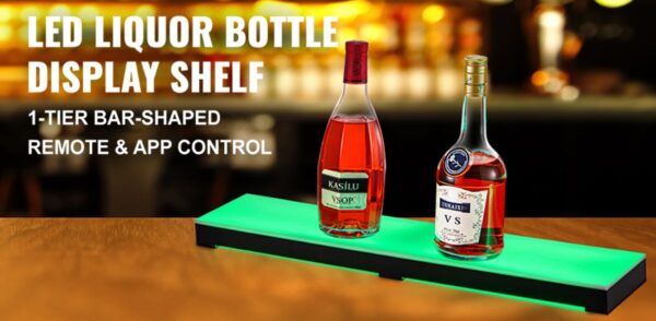 LED Lighted Bar Shelf Club Wine Bottle